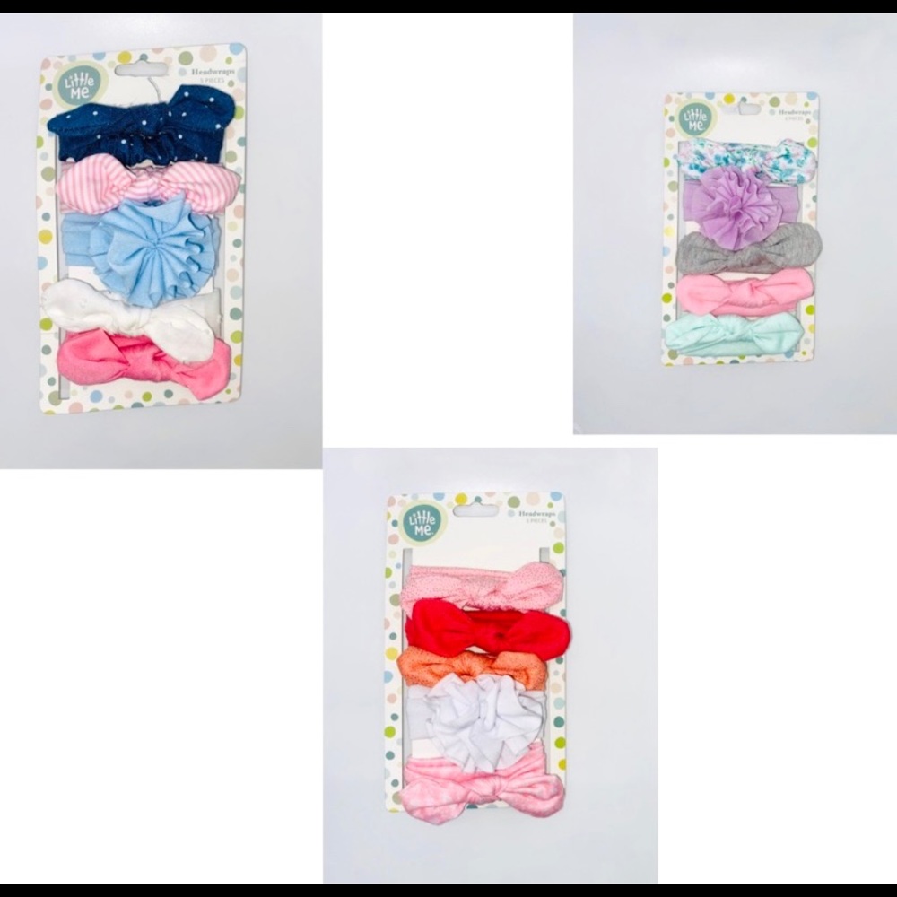 New 5 pack baby girl headbands